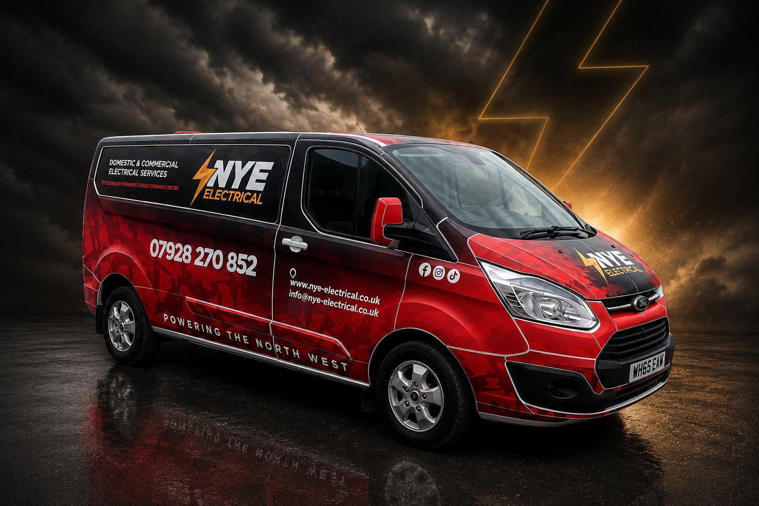Nye Electrical branded van